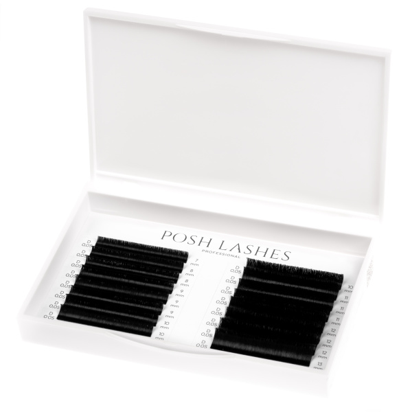 60 Minute Lashes, Black, D, 0.05, 7-13 mm