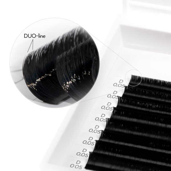 60 Minute Lashes, Black, D, 0.05, 7-13 mm